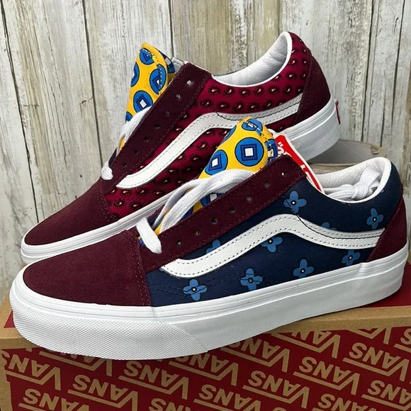 Vans old skool sneaker skate tie print mix - Picture 1 of 5